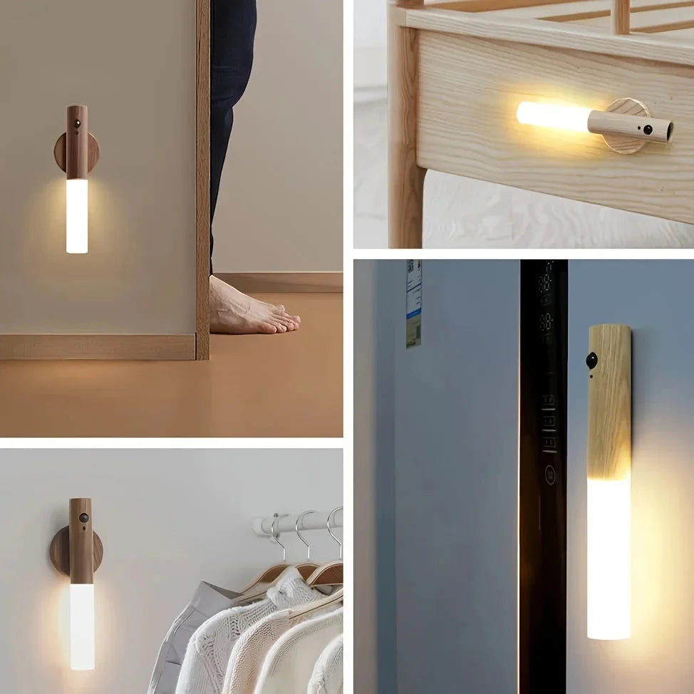 Intelligent Human Body Induction LED Night Light β Rechargeable Wall Light for Corridor, Cabinet, and Toilet