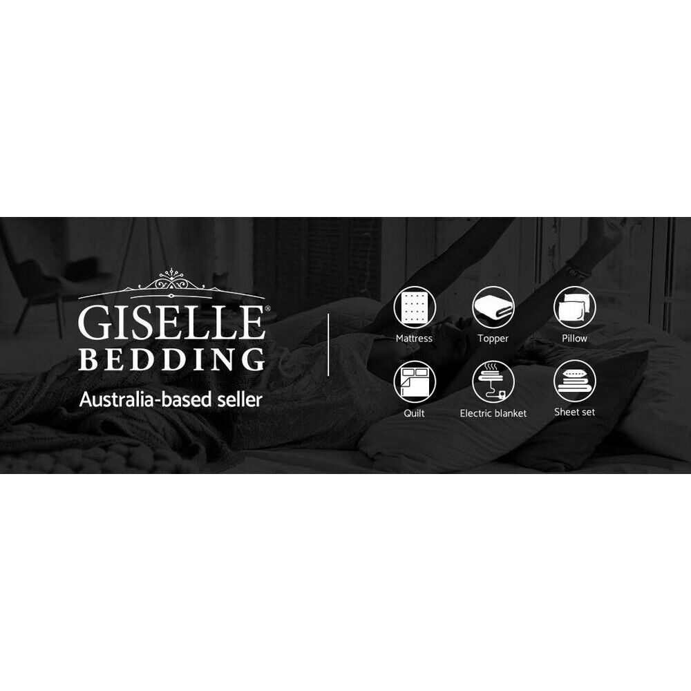 Giselle 11-Zone Memory Foam Topper Cool Gel Mattress Toppers W/Bamboo Cover