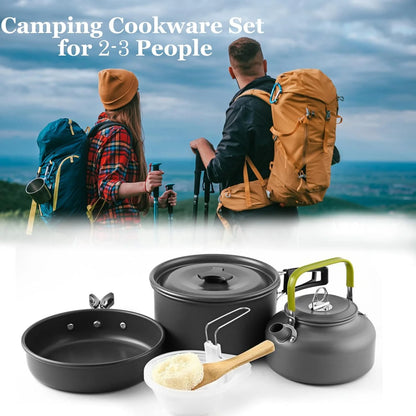 10 Piece Aluminum Camping Mess Kit